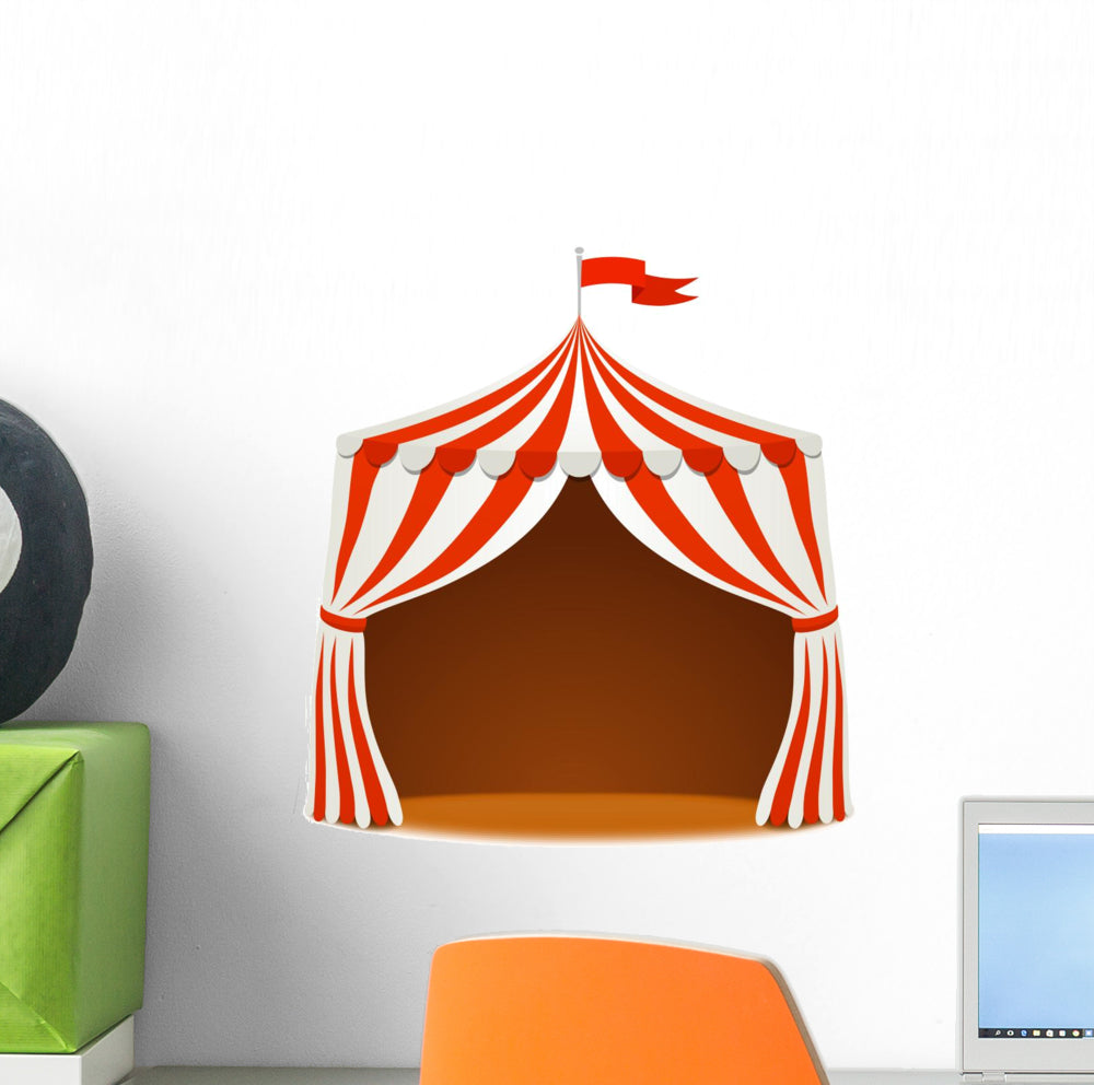 open circus tent Circus Tent Wall Decal