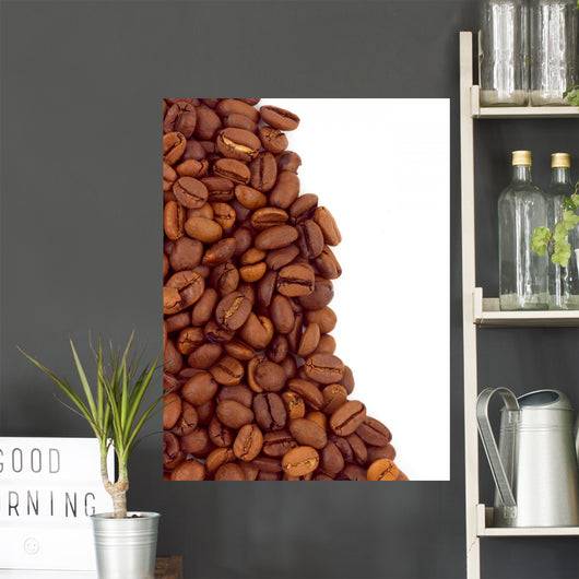 Macro Coffee White Wall Decal