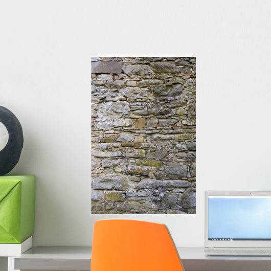 Up Stacked Stone Facade Wall Decal