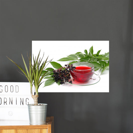 Tee Holunder Tea Elder Wall Decal
