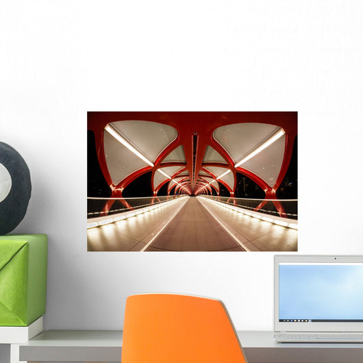 Calgary Peace Bridge over Wall Decal