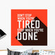 Motivational Poster with Lettering Wall Decal