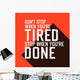 Motivational Poster with Lettering Wall Decal