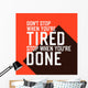 Motivational Poster with Lettering Wall Decal