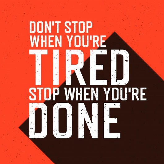 Motivational Poster with Lettering Wall Decal