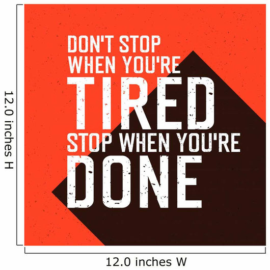 Motivational Poster with Lettering Wall Decal