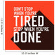 Motivational Poster with Lettering Wall Decal