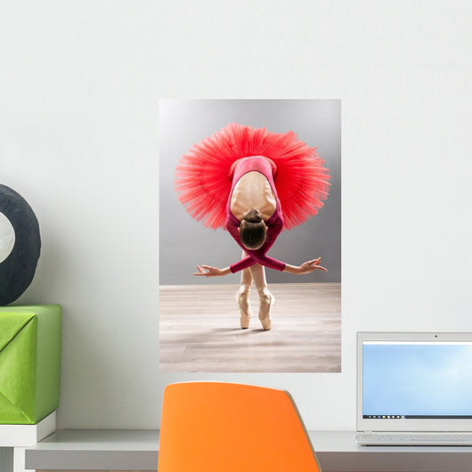 Beautiful Ballerina Bows down Wall Decal