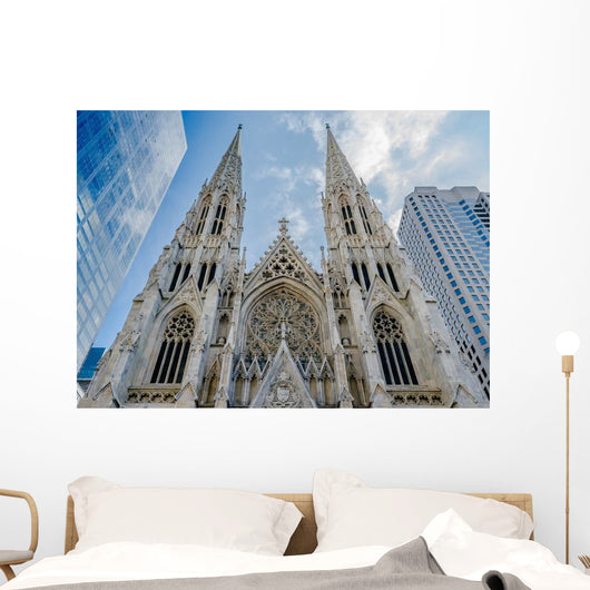Beautiful Cathedral Church Stone Wall Decal