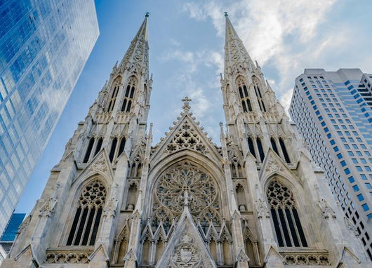 Beautiful Cathedral Church Stone Wall Decal