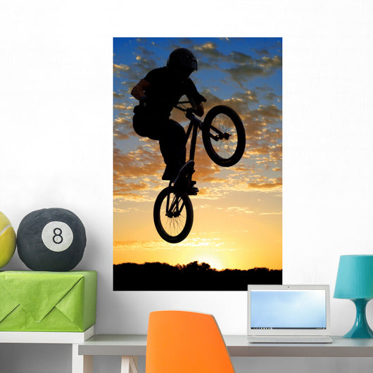 Airborne Bike Wall Decal