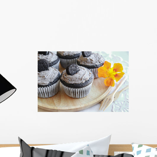 Homemade Dark Chocolate Cupcakes Wall Decal