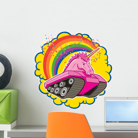 Unicorn Tank Wall Decal