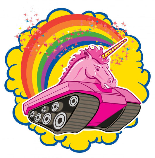 Unicorn Tank Wall Decal