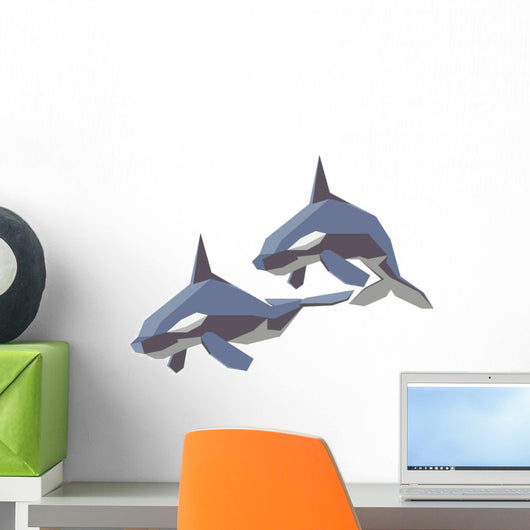 Orca Wall Decal Sticker Set