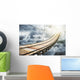 Wooden Bridge Clouds Going Wall Decal