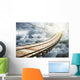 Wooden Bridge Clouds Going Wall Decal