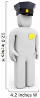 Policeman White Wall Decal