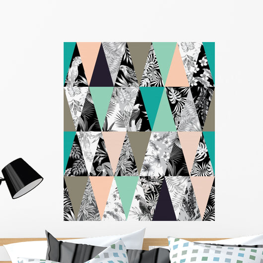 Tropical Patchwork Wall Decal