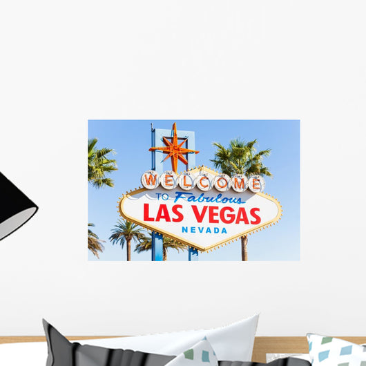 Welcome Sign to Las Wall Decal