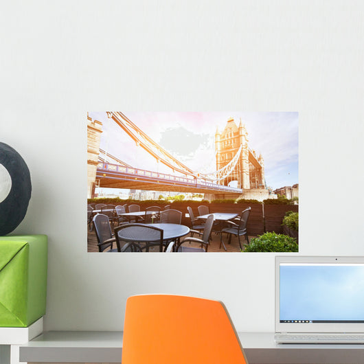 Cafe London Sunny Day Wall Decal