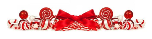 Christmas Border Candy & Ribbon Wall Decal