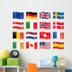 Country Flags Wall Stickers