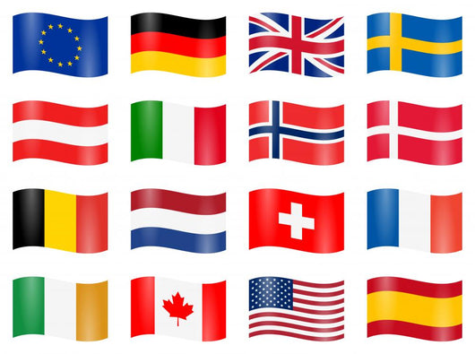 Country Flags Wall Stickers
