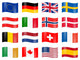 Country Flags Wall Stickers