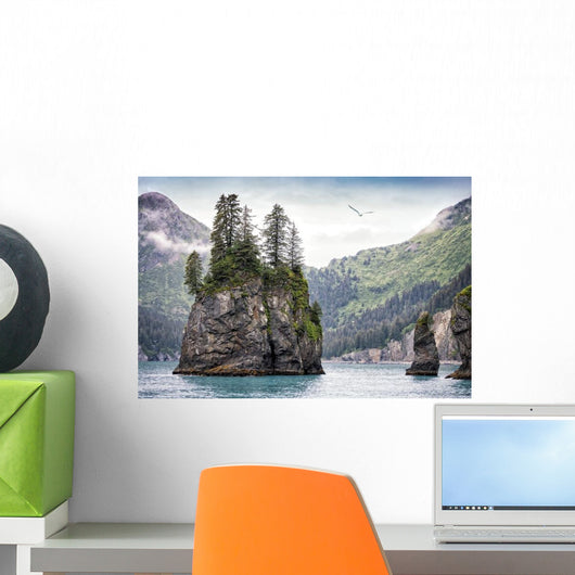 Foggy Day Kenai Fjords Wall Decal