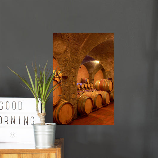 Wine Cellar Built Red Wall Decal