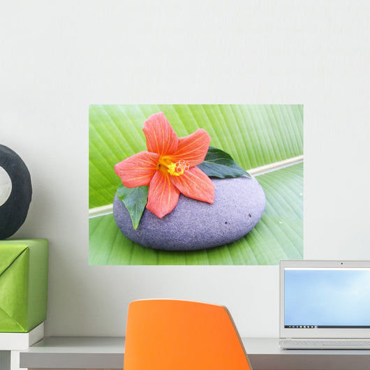 Hibiscus Flower Dwarf Zen Wall Decal
