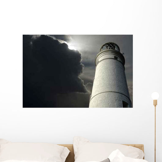Lighthouse with Storm Approaching Wall Decal