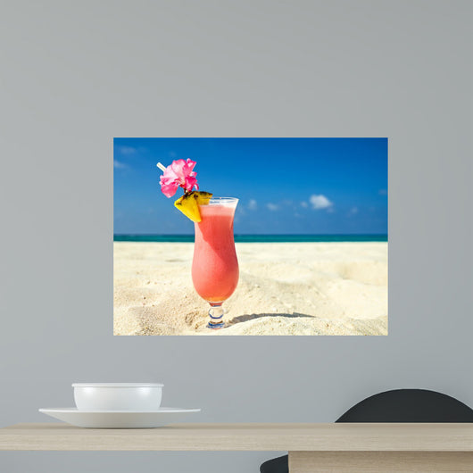 Beach Cocktail Wall Decal