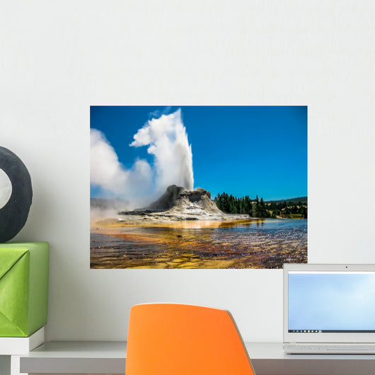 Castle Geyser Eruption Yellowstone Wall Decal