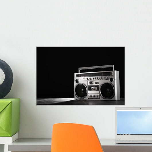 Retro Ghetto Music Blaster Wall Decal