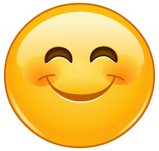 Smiling Emoticon with Smiling Wall Decal
