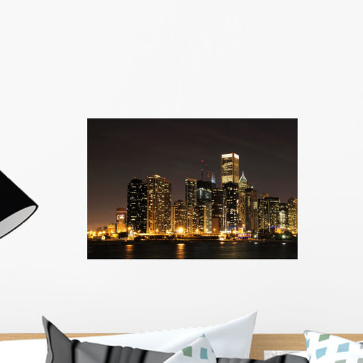 Chicago Night Wall Decal