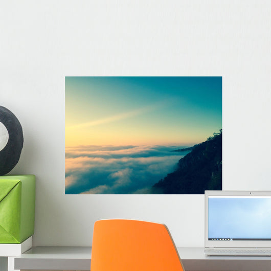 Magic Atmosphere over Clouds Wall Decal