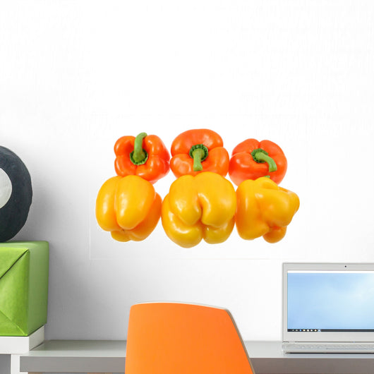 Yellow and Orange Peppers Wall Decal