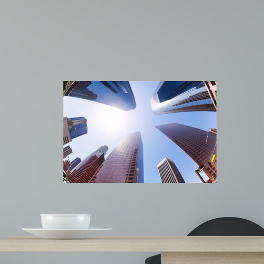 Skyscrapers Sky Downtown La Wall Decal