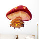 Cartoon Fairy Mushroom House Wall Decal