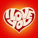 Heart I Love You Wall Decal