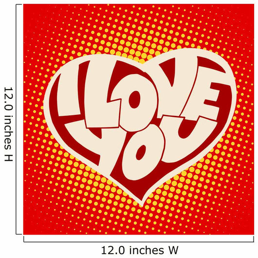 Heart I Love You Wall Decal