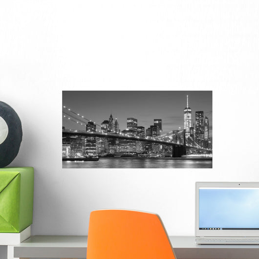 Black and White Manhattan Wall Decal