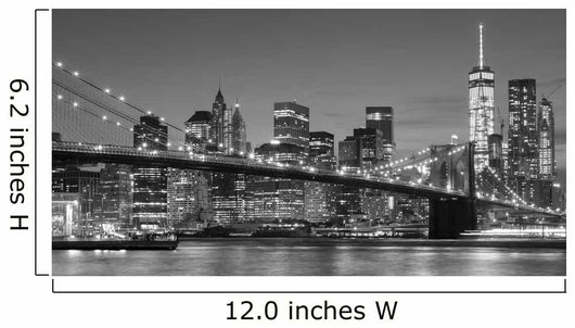 Black and White Manhattan Wall Decal