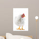 Image White Hen Standing Wall Decal