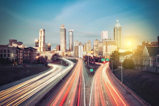 Atlanta Skyline Sunny Morning Wall Decal