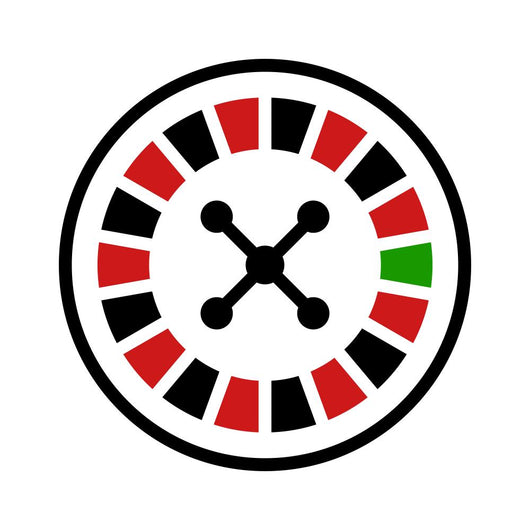 Casino Roulette Wheel Flat Wall Decal