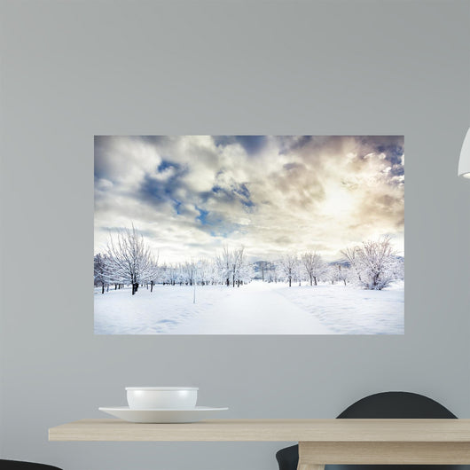 Beautiful Winter Park Wall Decal